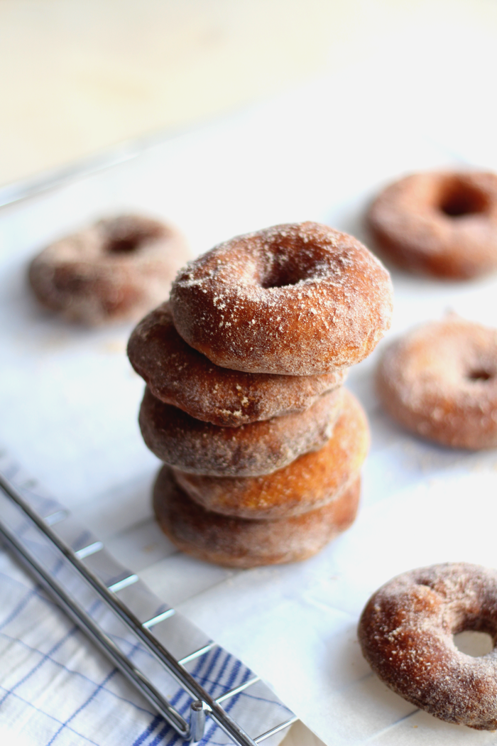 7 Blogger 7 Rezepte: Kürbisdonuts mit Zimt &amp; Zucker - provinzkindchen