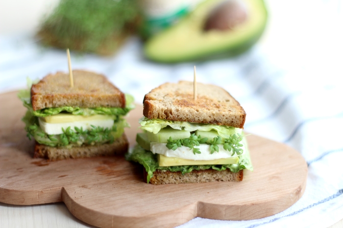 green veggie sandwich //provinzkindchen.com