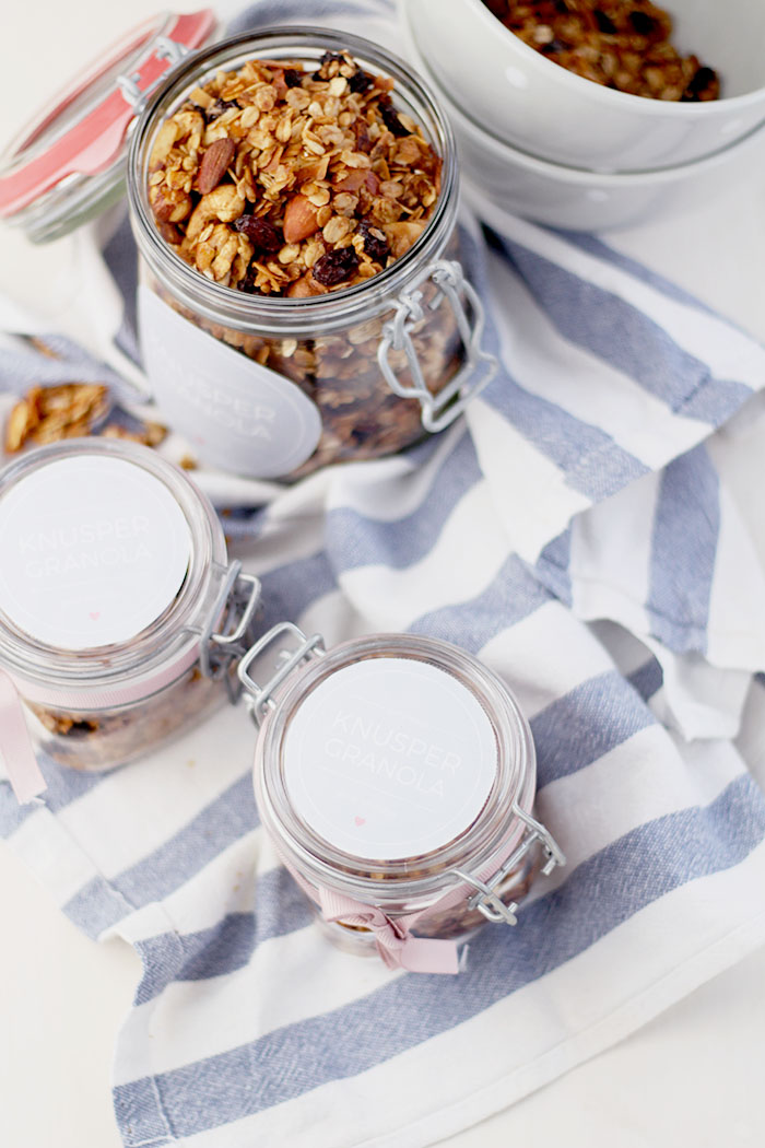 Geschenke aus der Küche - Knuspermüsli mit Kokos und Zimt