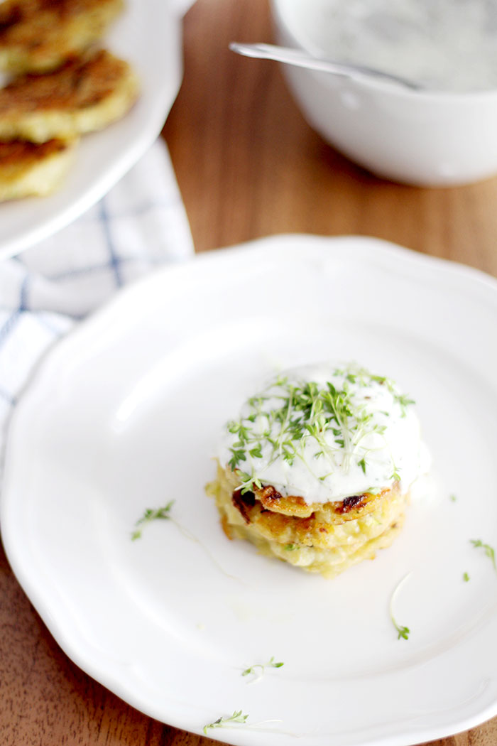 Easy &amp; Yummy: Vegane Zucchini Rösti - provinzkindchen