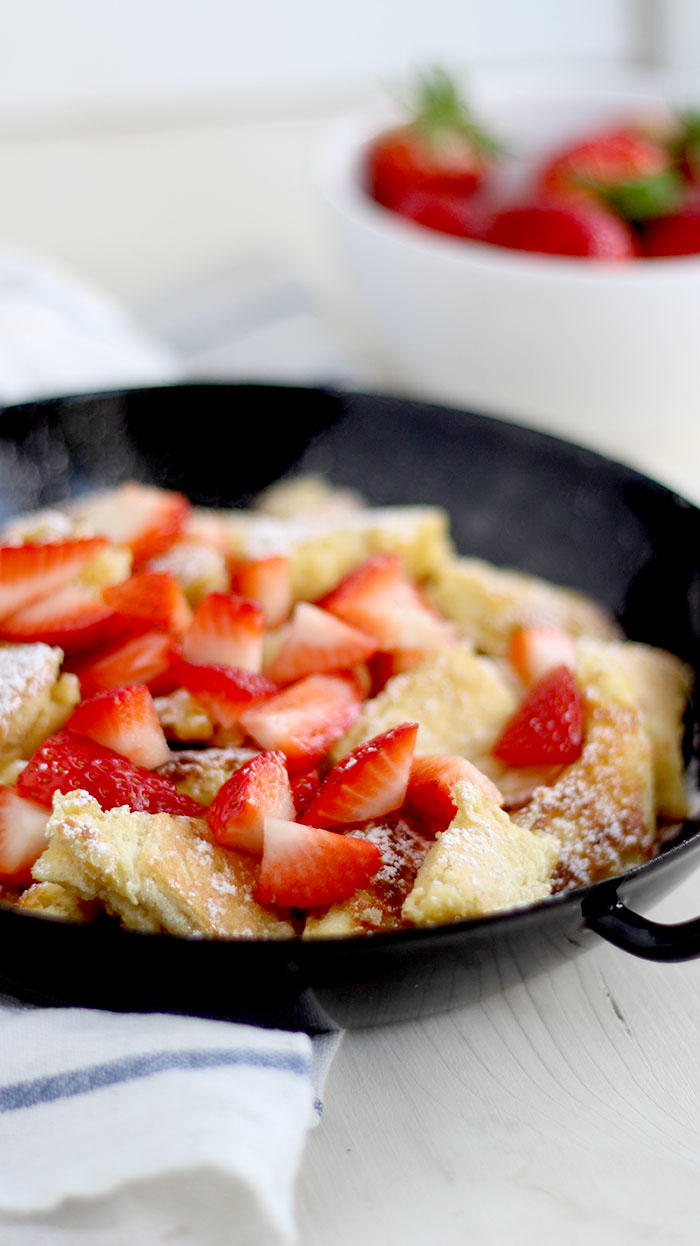 Kaiserschmarrn mit Erdbeeren