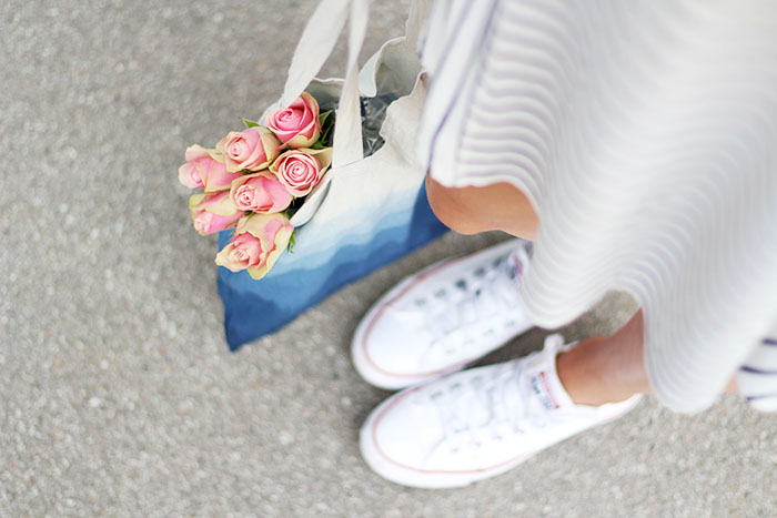 DIY Ombre Stoffbeutel selbermachen