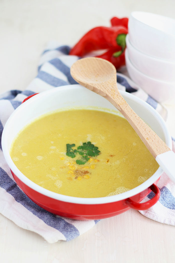 Vegane Maissuppe mit Kokosmilch - provinzkindchen