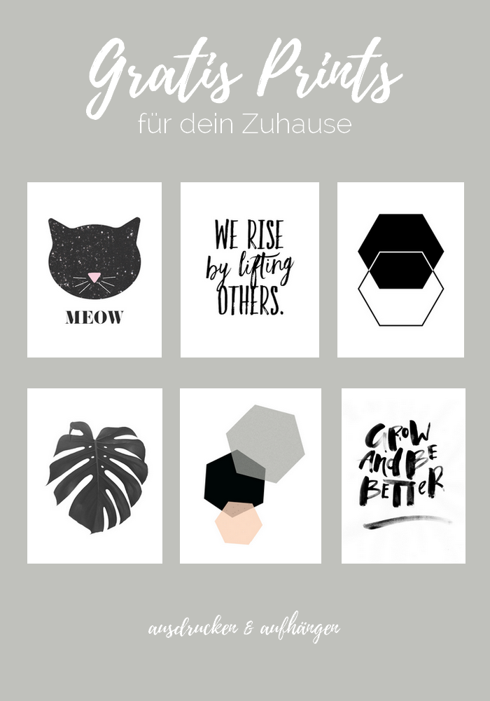 DIY Marmor Bilderrahmen + 6 Gratis Prints zum Ausdrucken