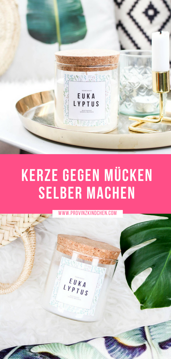 Eukalyptus Kerze gegen Mücken selber machen + Free Printable