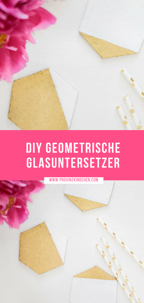 Geometrische Glasuntersetzer selber machen