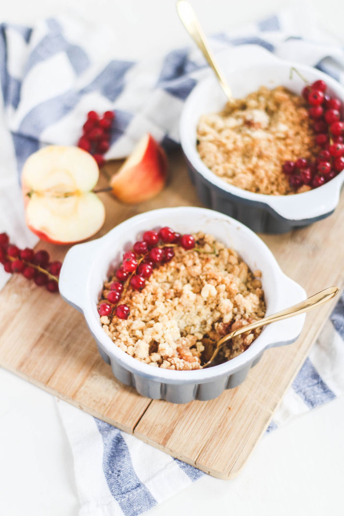 Saftiger Apple Crumble mit Zimt