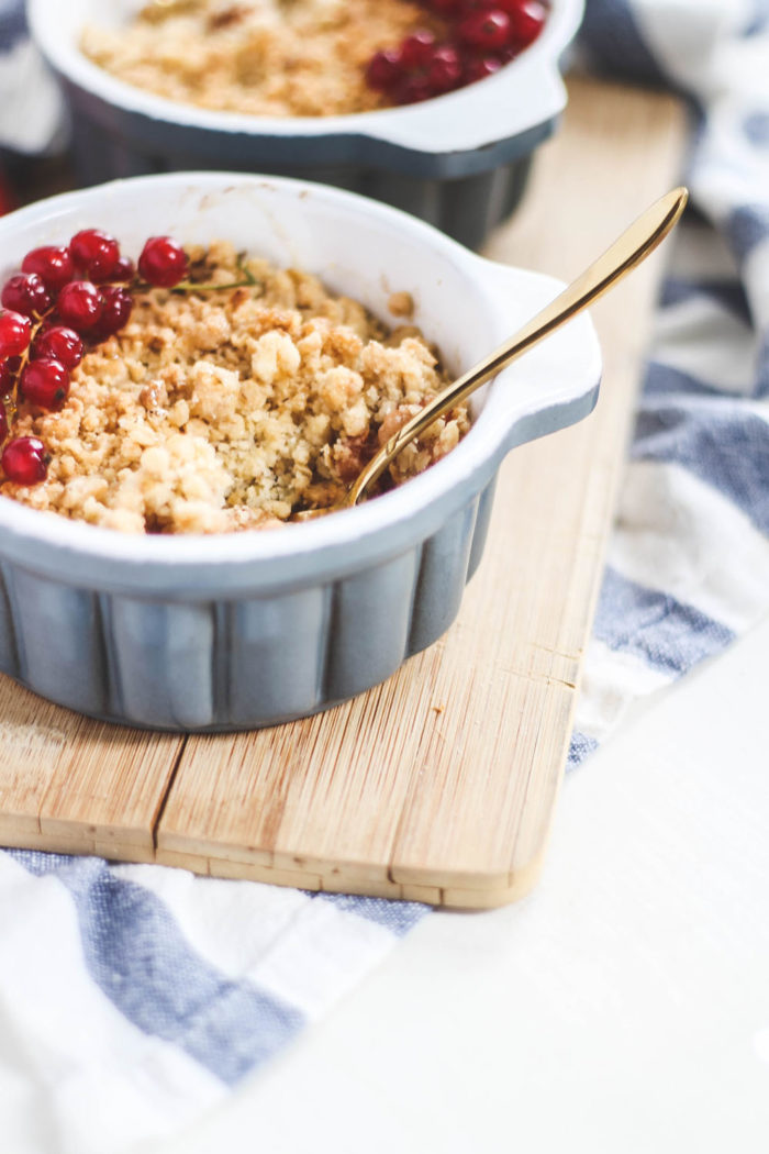 Saftiger Apple Crumble mit Zimt