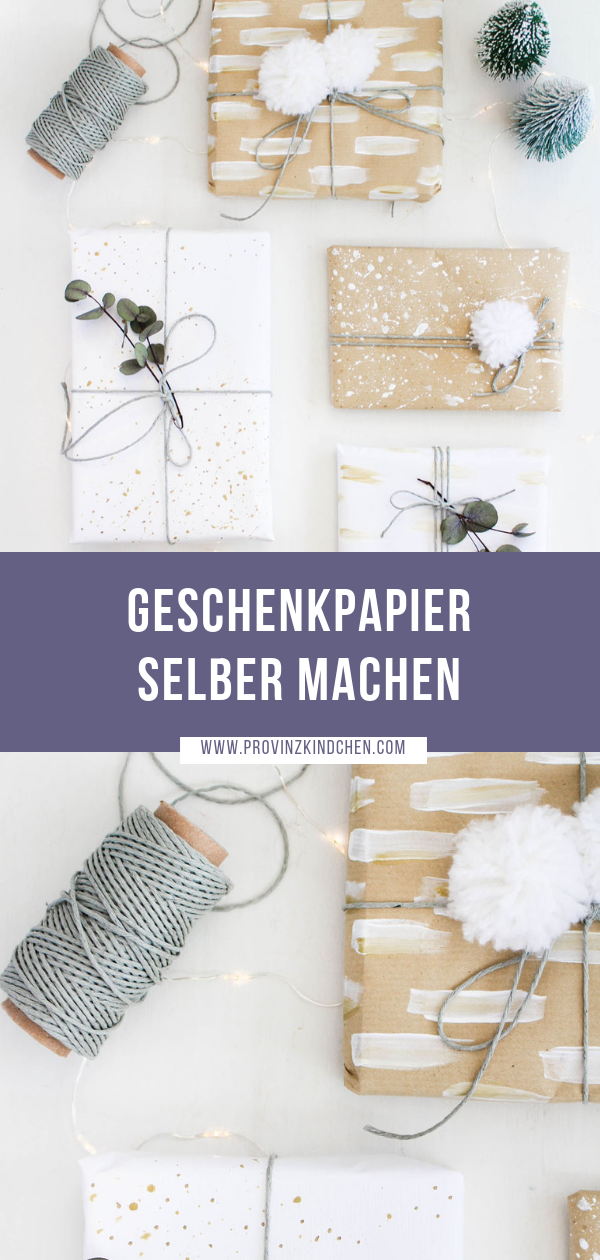 So kannst du Geschenkpapier selber machen