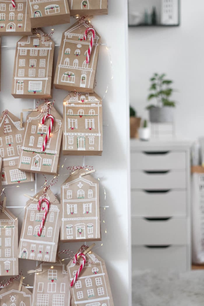 DIY Adventskalender Häuschen