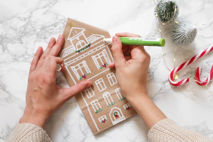 DIY Adventskalender Häuschen Anleitung