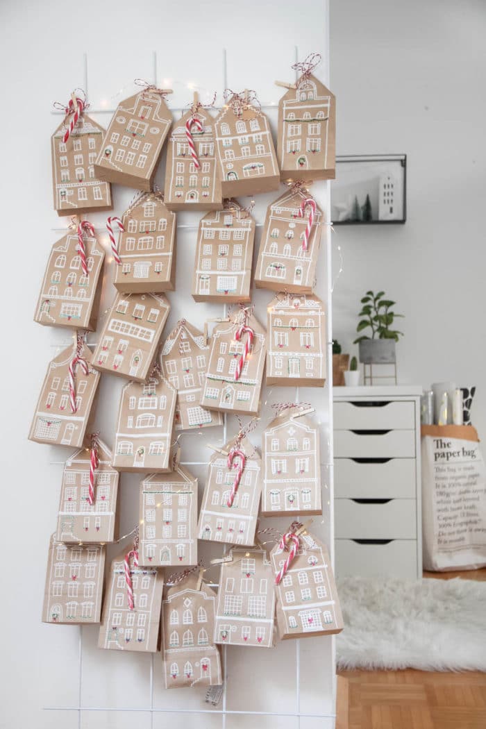 DIY Adventskalender Häuschen